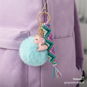 Pastel Unicorn Keychain